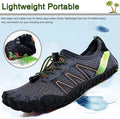 JETSKI-Water Shoes Men/Women Sneakers Barefoot Outdoor Beach Sandals Upstream Aqua Shoes Quick-Dry River Sea Diving Swimming -Grey/Orange