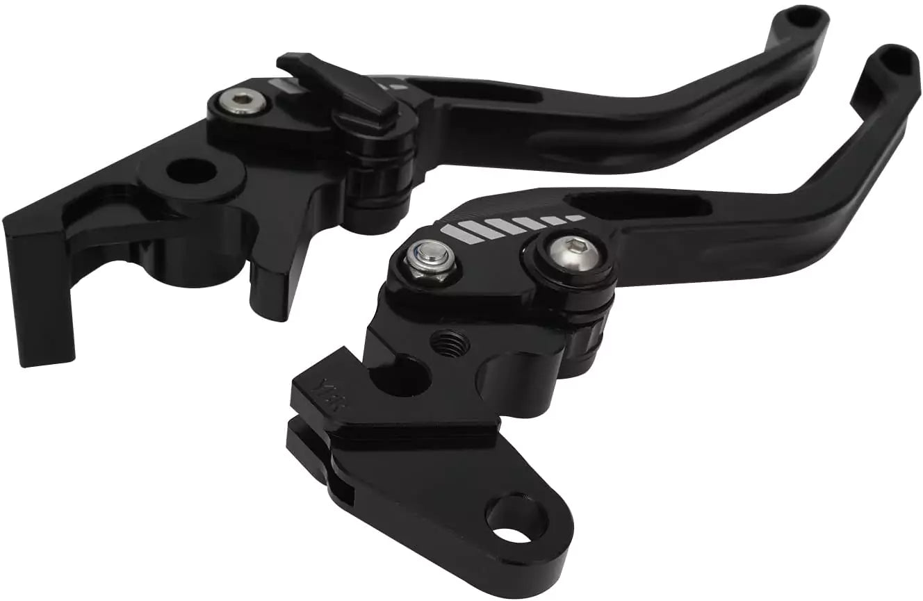 JFG RACING ATV Clutch Brake Lever Adjustable ATV Levers CNC Aluminum for Raptor 700 (Black) - Motovile