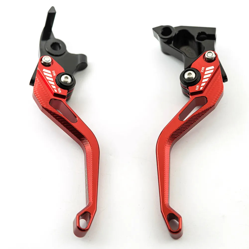 JFG RACING ATV Clutch Brake Lever Adjustable ATV Levers CNC Aluminum for Raptor 700 -RED - Motovile