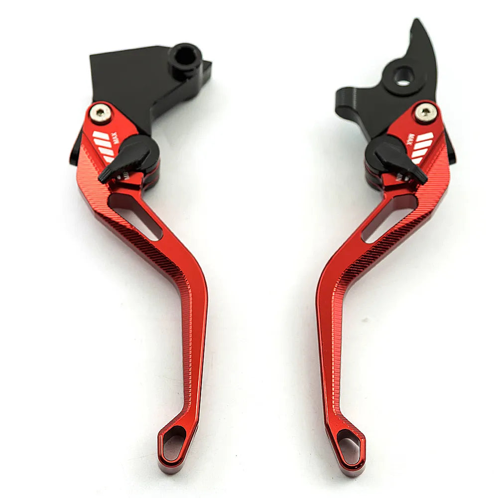 JFG RACING ATV Clutch Brake Lever Adjustable ATV Levers CNC Aluminum for Raptor 700 -RED - Motovile