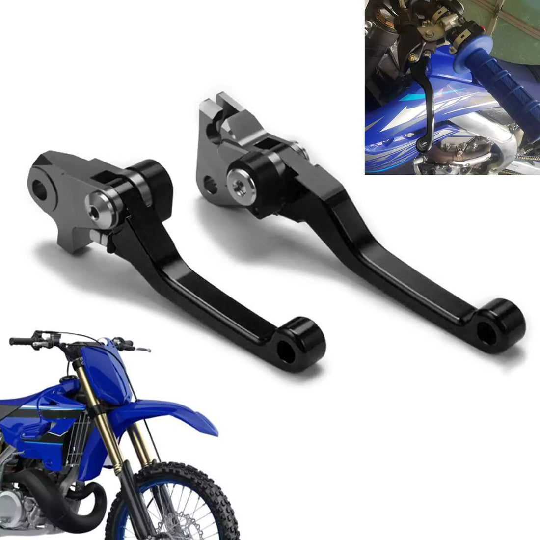 JFG RACING CLUTCH/BRAKE LEVER YZ450FX 2019-2023 (SET OF-2)-BLACK - Motovile