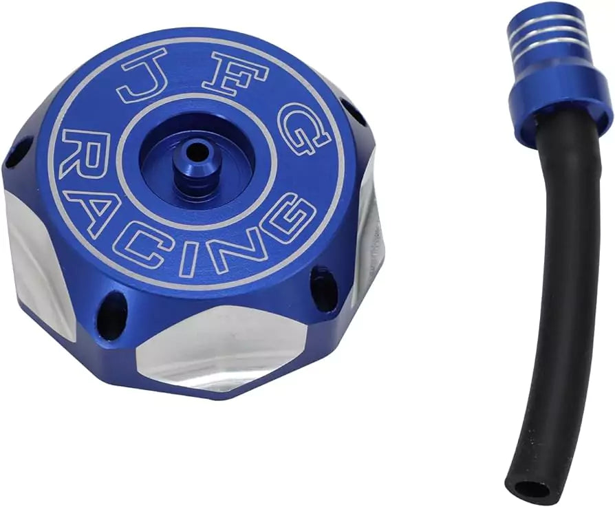 JFG RACING GAS FUEL PETROL TANK CAP COVER RAPTOR 700 2006-2021 (BLUE) - Motovile