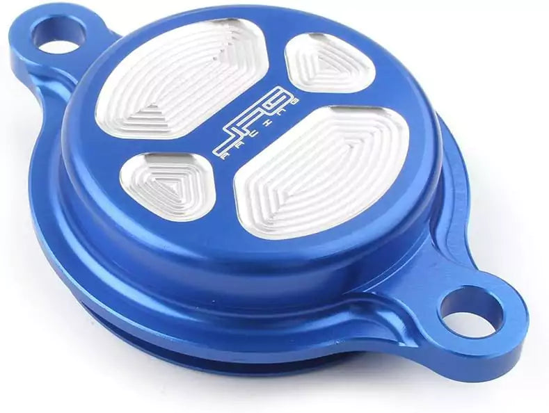 JFG RACING Oil Filter Cap Cover For YAMAHA YZ250F 2014-2020 YZ450F 2010-2020 YZ250FX WR250F 2015-2020 YZ450FX WR450F 2016-2020 - Motovile