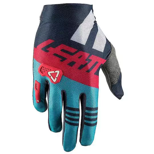 Leatt GPX 2.5 X-Flow Blue Cross Enduro Motorcycle Gloves - Motovile