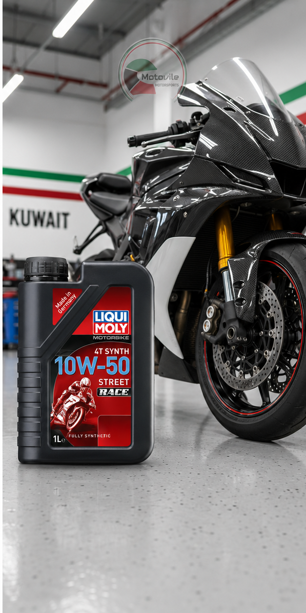 Liqui Moly Motorbike 4T Synth 10W-50 Street Race Oil 1L | زيت دباب ريس