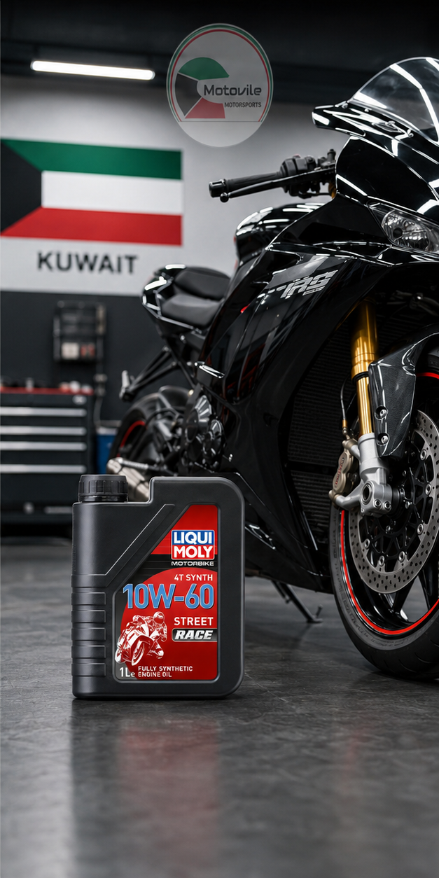 Liqui Moly Motorbike 4T Synth 10W-60 Street Race Oil 1L | زيت دباب ريس
