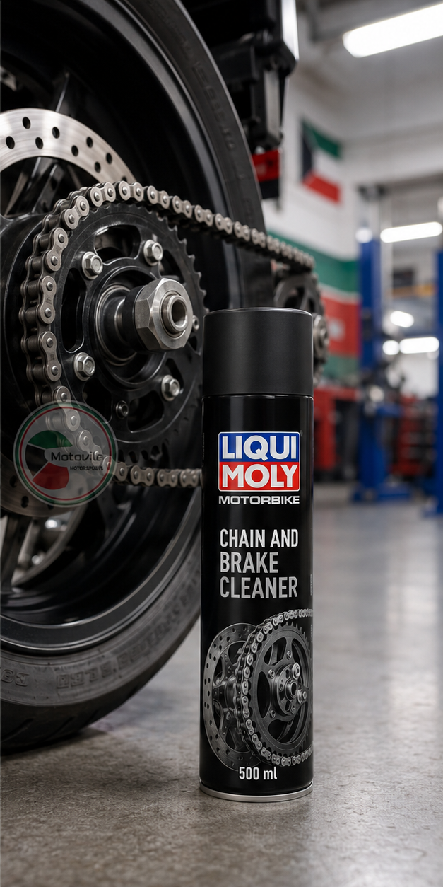 Liqui Moly Motorbike Chain & Brake Cleaner 500ML | منظف جنزير وبريك دباب