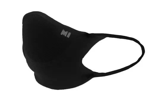 M-1 FACE MASK HALF BLACK + BLACK CENTRE - Motovile