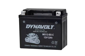 MG12-BS-C (YTX12-BS) DYNAVOLT BATTERY NANO GEL 12V12AH - Motovile