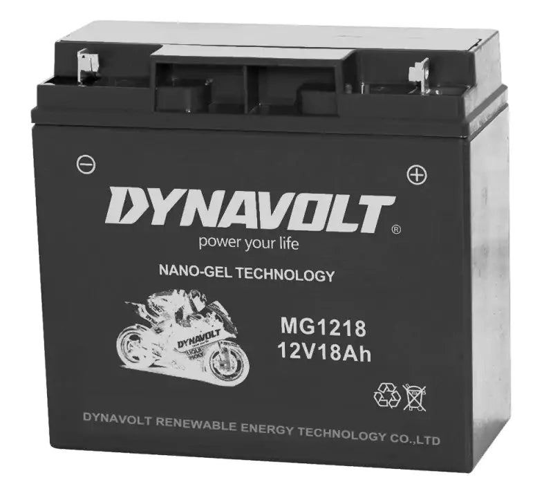 MG1218 DYNAVOLT BATTERY NANO GEL 12V18AH - Motovile