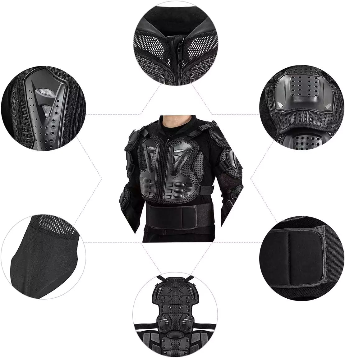 Motorcycle Protective Jacket Full Body Armor Protection - Motovile