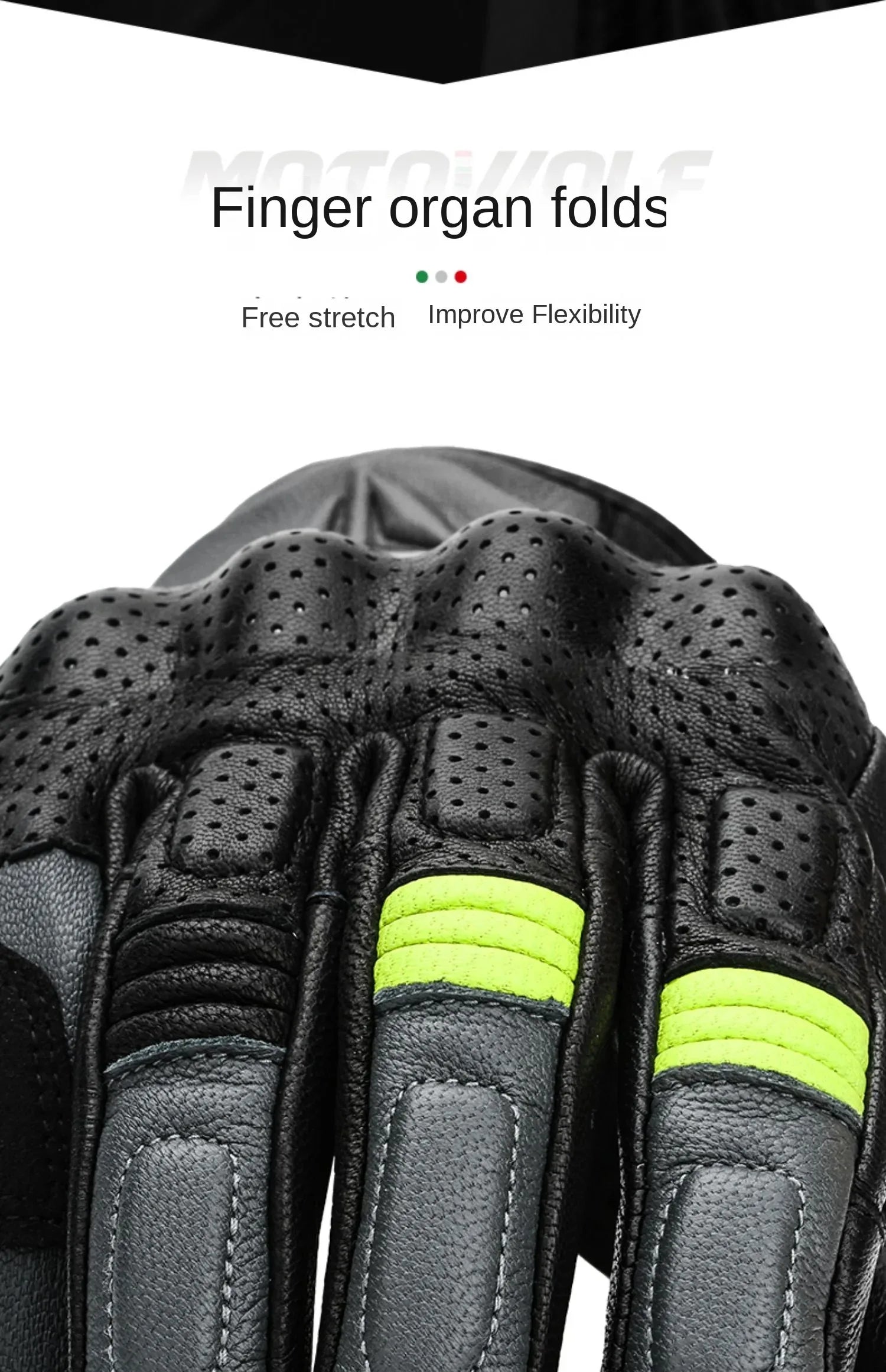 Motowolf Four Seasons Motorcycle Riding Gloves Sheepskin Carbon Fibre Fall Prevention Touch Screen Windproof Full Finger Gloves