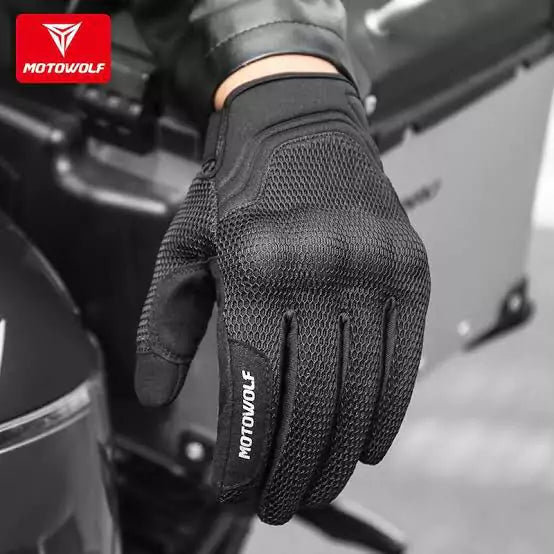 MOTOWOLF MDL 0312 Breathable Motorcycle Racing Gloves With Touchscreen - Motovile