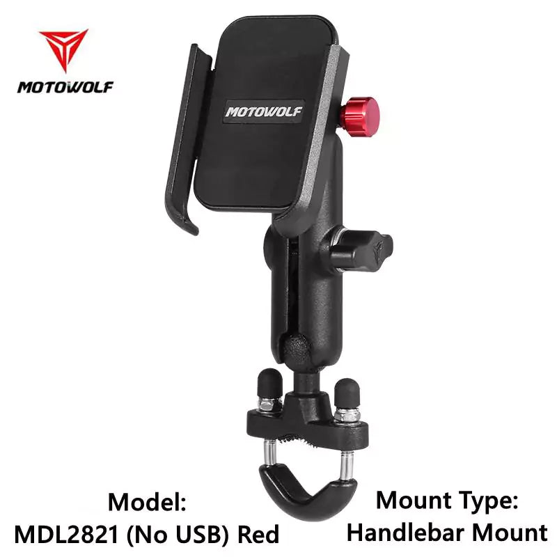 Motowolf Motorcross Mobile Stand Phone Holder Universal 360 - Motovile