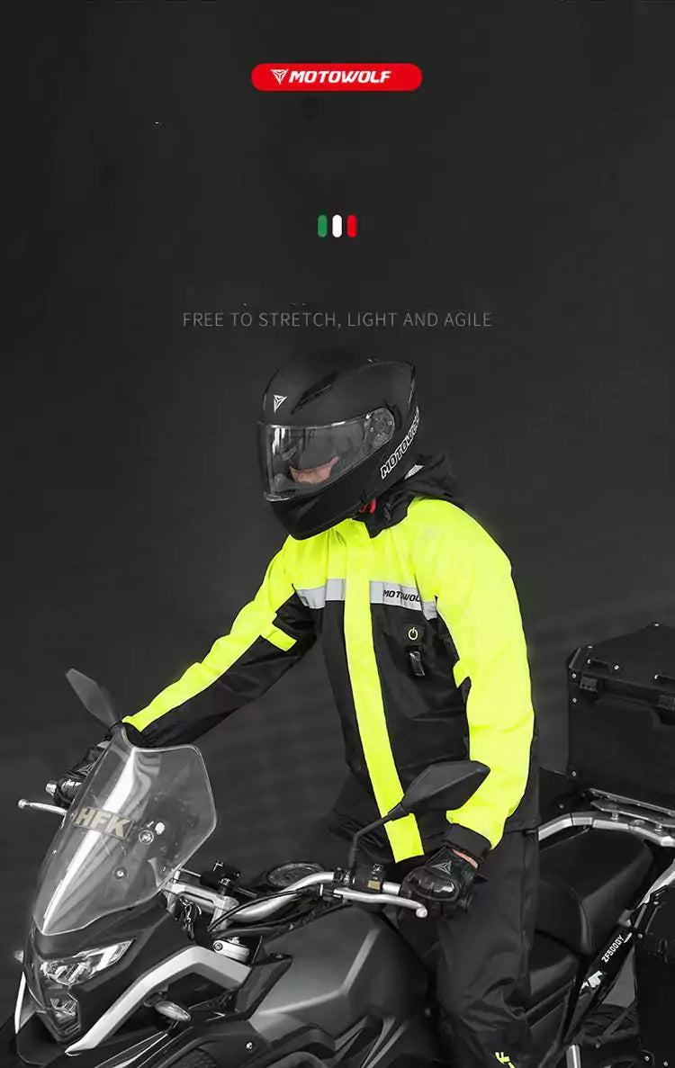 Motowolf Motorcross Rain Coat - Motovile