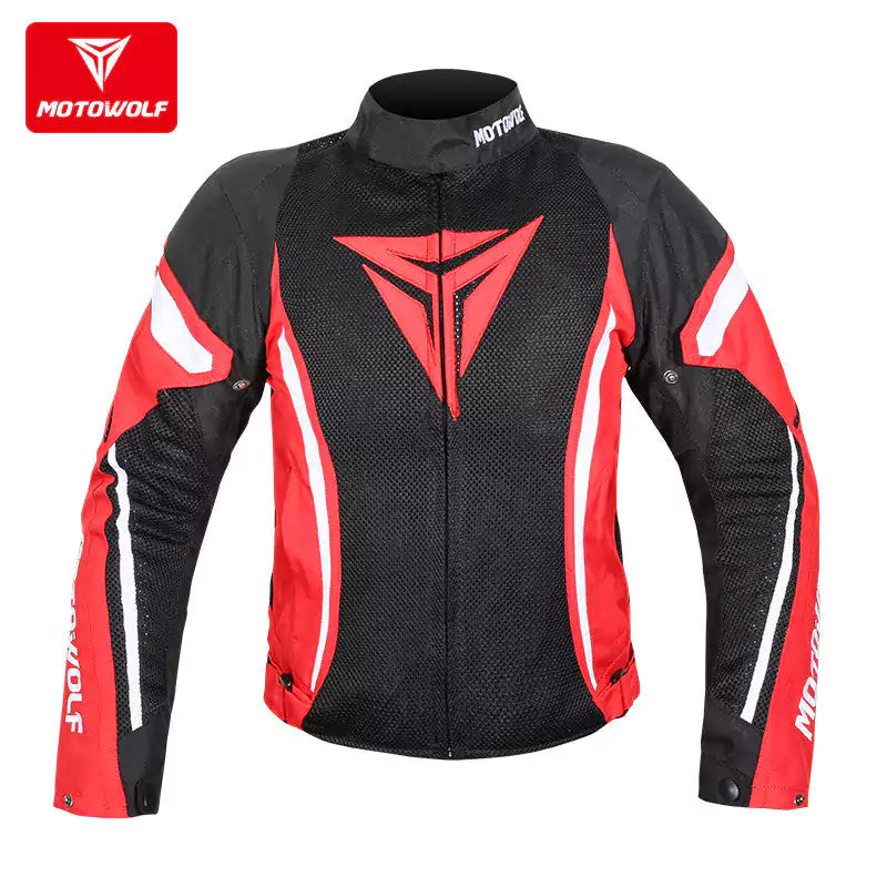 Motowolf Motorcycle Riding Jacket SPR Racing Jacket with Protectors and Windproof Lining MDL0505 - Motovile