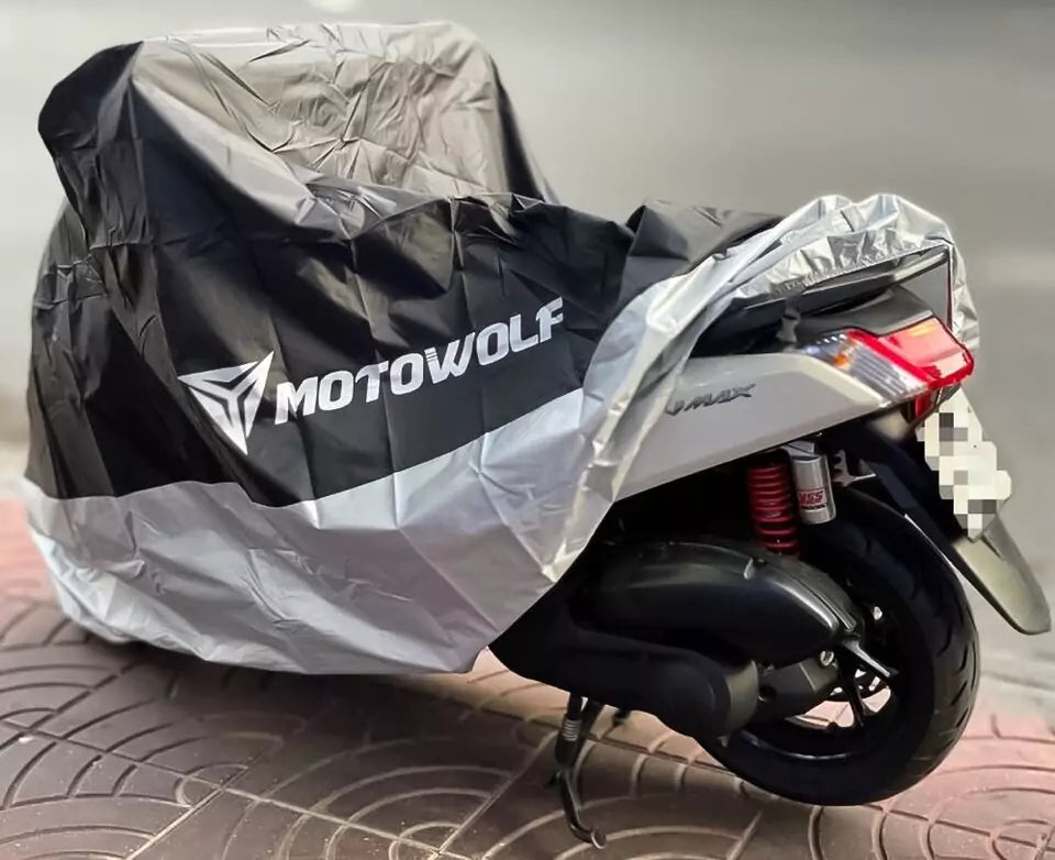 MOTOWOLF Universal Motorcycle/Electric Scooter Oxford Covered moto-cover Oversized Rainproof Waterproof Sunscreen Dust Cover - Motovile