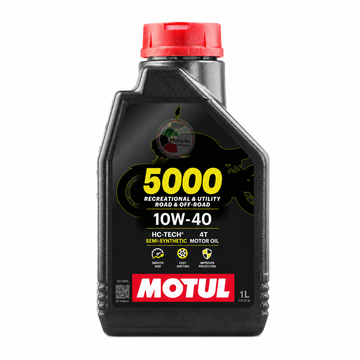 Motul 5000 4T 10W-40 Semi-Synthetic Oil 1L for Sport Bike, Motorcycle, ATV & Cruiser | دهن مكينة موتول 10W40