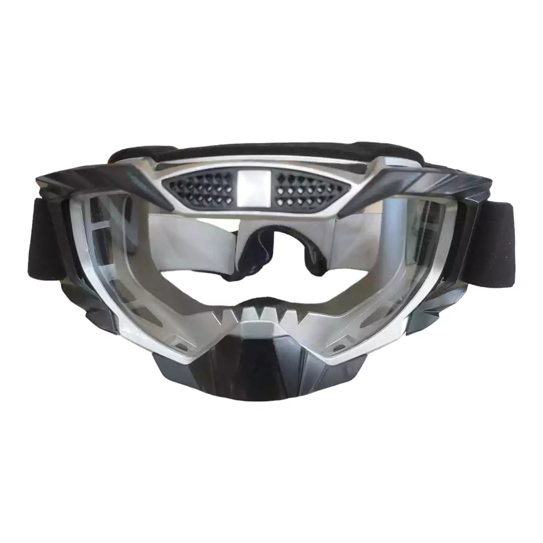 Outdoor Sport Motorbike Clear Glasses Anti Fog Motocross Goggles Motorcycle Goggles For Eye Protect Black - Motovile