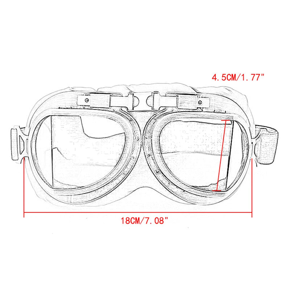 Outdoor Sport Motorbike Clear Glasses Anti Fog Motocross Goggles Motorcycle Goggles For Eye Protect - Motovile