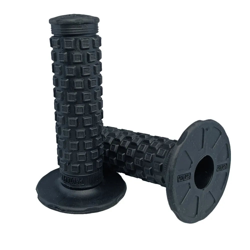 PRO TAPER Pillow Top Dirt Bike Motorcycle Handle Grips - BLACK/GREY - CRF YFZ RMZ KXF SXF XC - Motovile