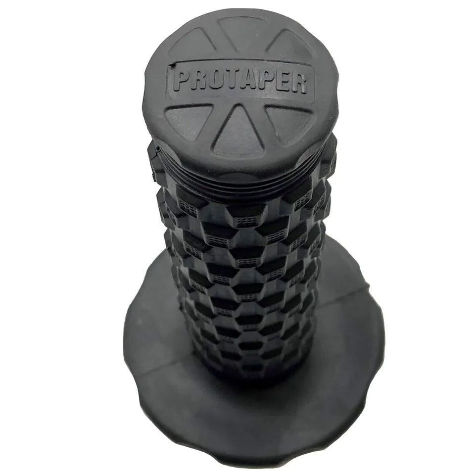 PRO TAPER Pillow Top Dirt Bike Motorcycle Handle Grips - BLACK/GREY - CRF YFZ RMZ KXF SXF XC - Motovile