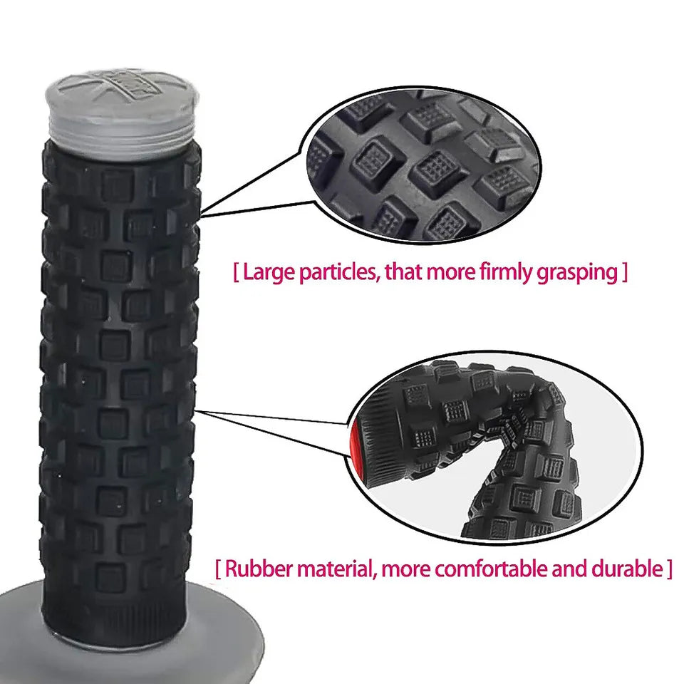 PRO TAPER Pillow Top Dirt Bike Motorcycle Handle Grips - BLACK/GREY - CRF YFZ RMZ KXF SXF XC - Motovile