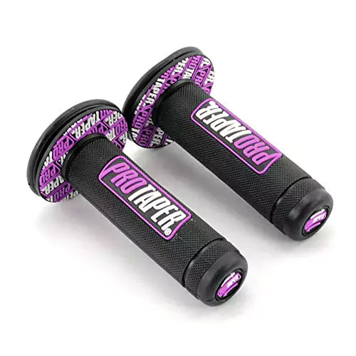 PROTAPER 22mm/24mm Dirt Motorbike Handle Bar Motorcycle Handlebar Grip Set for Yamaha, KTM, Honda, Kawasaki, Suzuki – Off-Road Pit Bike Parts (Purple)