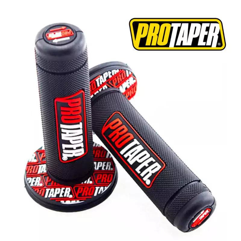 PROTAPER HANDLE GRIP for ATV, BANSHEE 350, RAPTOR 700-(RED / BLACK) - Motovile