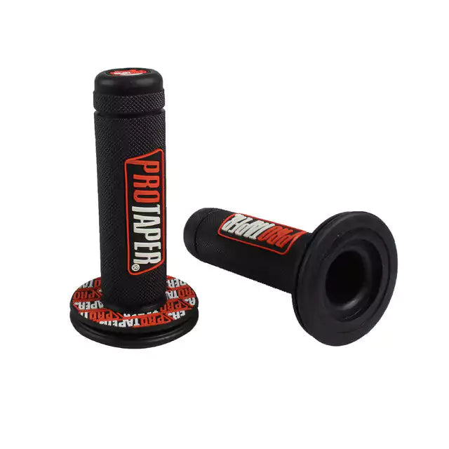PROTAPER HANDLE GRIP for ATV, BANSHEE 350, RAPTOR 700-(RED / BLACK) - Motovile