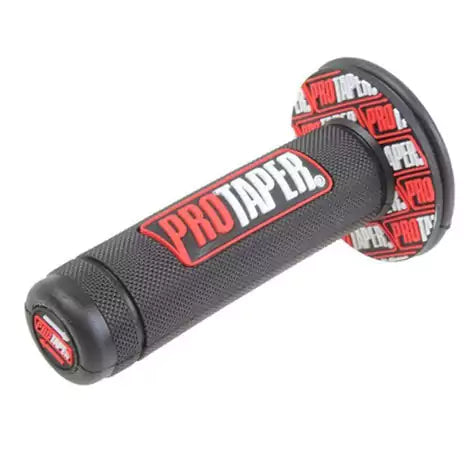 PROTAPER HANDLE GRIP for ATV, BANSHEE 350, RAPTOR 700-(RED / BLACK) - Motovile