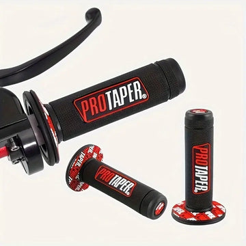 PROTAPER HANDLE GRIP for ATV, BANSHEE 350, RAPTOR 700-(RED / BLACK) - Motovile