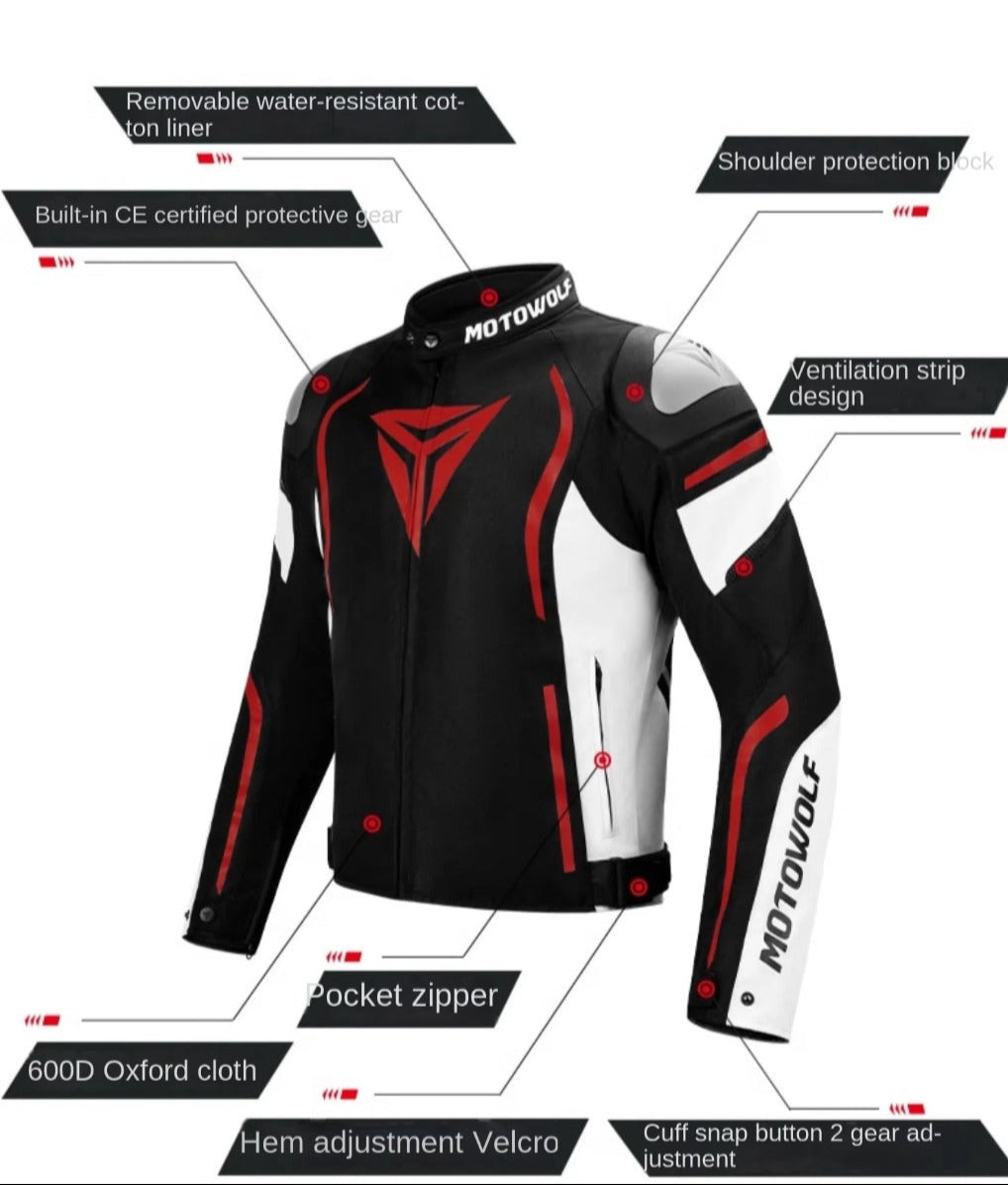 MOTOWOLF Winter Warm Riding Jacket JM9 Men Wear-resistant Motorcycle J