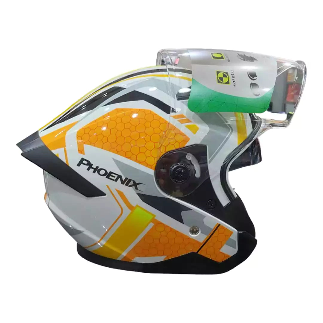 Retro Open Face Motorcycle Helmet, Adult Motorcycle Half Helmet 3/4,DOT Approved with Double Visor Summer Scooter Light Moped ATV Street Helmet Motorcycle - Motovile