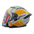 Retro Open Face Motorcycle Helmet, Adult Motorcycle Half Helmet 3/4,DOT Approved with Double Visor Summer Scooter Light Moped ATV Street Helmet Motorcycle - Motovile