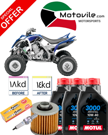 Yamaha Raptor 700 (oil+plug+oilfilter)only parts service package | بكج صيانة دهن وفلتر وبلك لـ رابتر 700