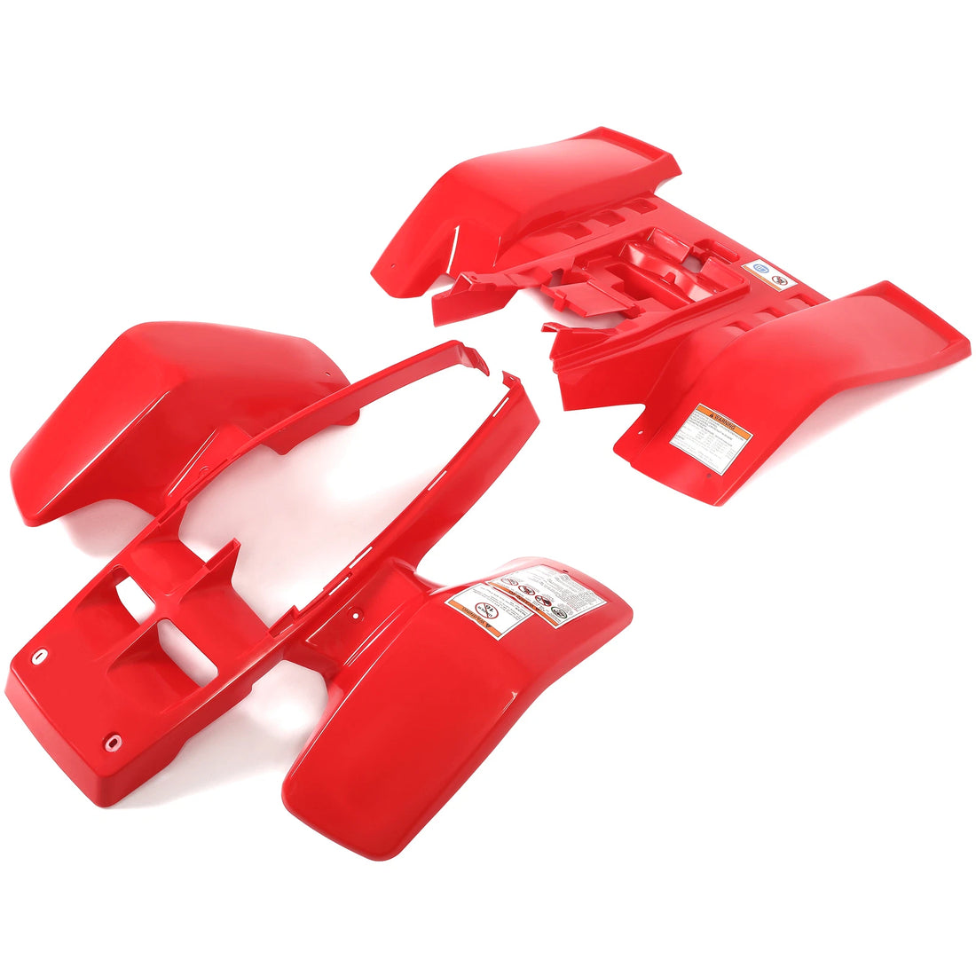 Yamaha YFZ 350 / YFZ350 Banshee Front & Rear Fender Body Plastic Kit (Red) | Motovile Kuwait