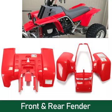 Yamaha YFZ 350 / YFZ350 Banshee Front & Rear Fender Body Plastic Kit (Red) | Motovile Kuwait