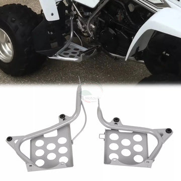 Yamaha Banshee 350 YFZ350 1987-2006 Nerf Bars Heel Guards Footrest Stand (Silver) | دعاسات ونيرف بار لـ بانشي 350 موديل 1987–2006 لون سلفر