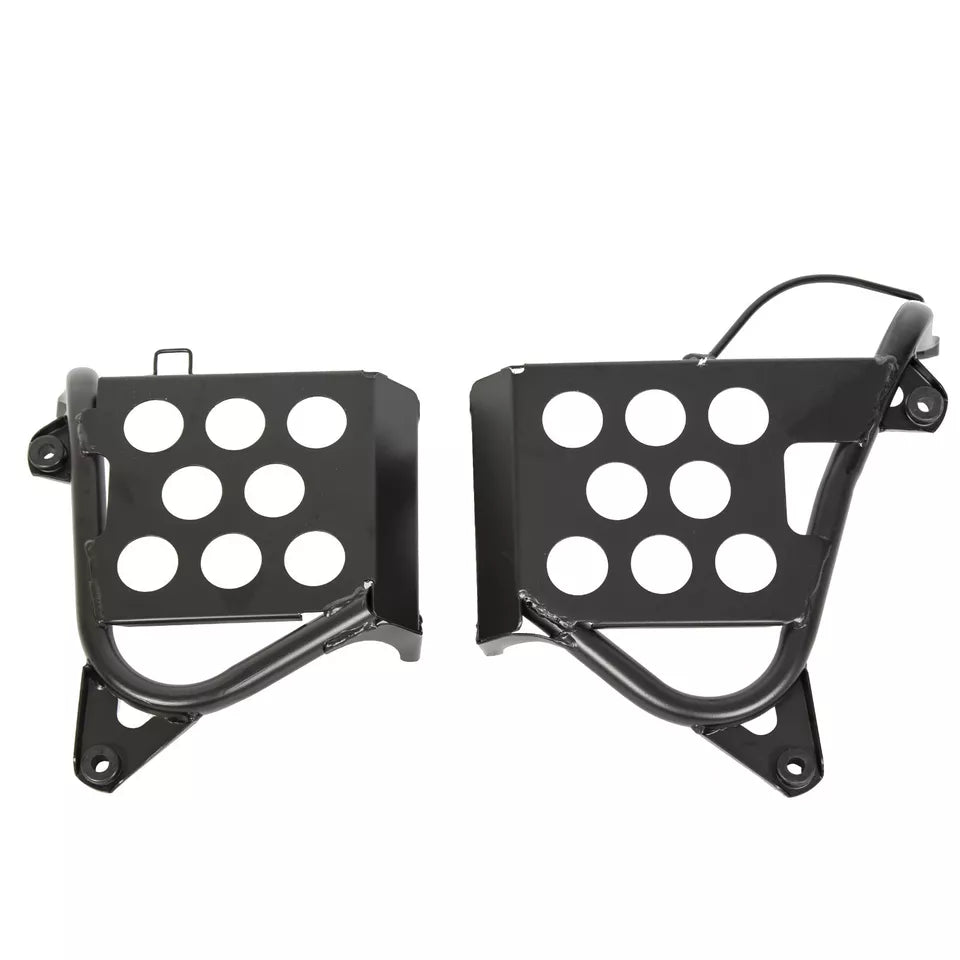 Yamaha Banshee 350 YFZ350 1987-2006 Nerf Bars Heel Guards Footrest Stand (Black)