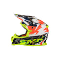 SMK Allterra Full face Off-road Helmet Fulmine Gloss Yellow / White / Red GL174 - Motovile