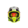 SMK Allterra Full face Off-road Helmet Fulmine Gloss Yellow / White / Red GL174 - Motovile