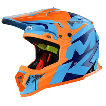 SMK ALLTERRA Helmet X-Power (GL557) Gloss Orange Blue - Motovile