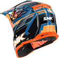 SMK Allterra Tribou Off Road Helmet for Bikers – MATE BLUE (MA527) - Motovile