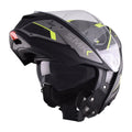 SMK GULLWING TEKKER MA264 FULL FACE MATT BLACK GREY YELLOW Motorbike Helmet - Motovile