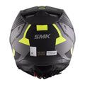 SMK GULLWING TEKKER MA264 FULL FACE MATT BLACK GREY YELLOW Motorbike Helmet - Motovile