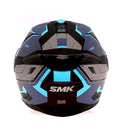 SMK Gullwing Tekker Matt Black Grey Blue (MA265) Modular Helmet - Motovile