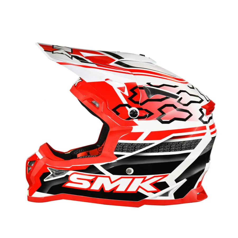 SMK Off-ROAD Allterra Tribou GLOSS RED (GL123) ATV Helmet - Motovile