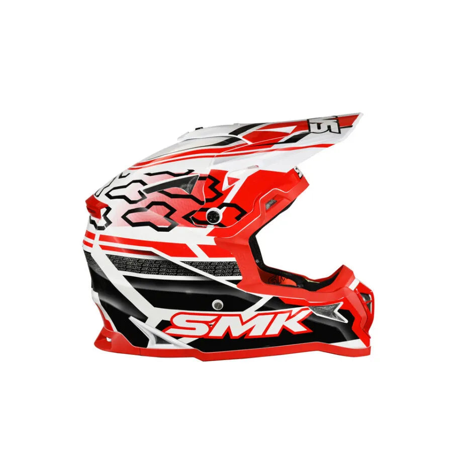 SMK Off-ROAD Allterra Tribou GLOSS RED (GL123) ATV Helmet - Motovile