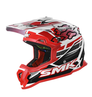 SMK Off-ROAD Allterra Tribou GLOSS RED (GL123) ATV Helmet - Motovile